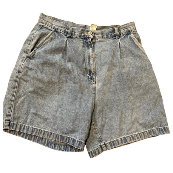 bill blass Pants - Bill Blass Vintage Denim Shorts Size 12 High Waist Mom Style